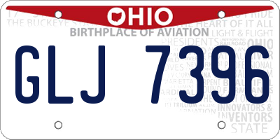 OH license plate GLJ7396