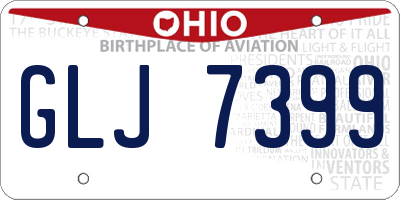 OH license plate GLJ7399