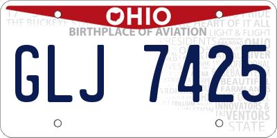 OH license plate GLJ7425