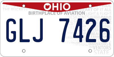 OH license plate GLJ7426
