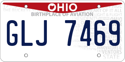 OH license plate GLJ7469