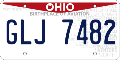 OH license plate GLJ7482