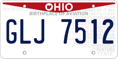 OH license plate GLJ7512