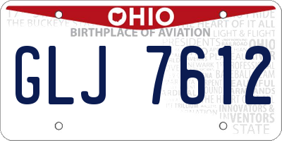 OH license plate GLJ7612