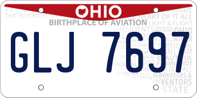 OH license plate GLJ7697