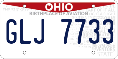 OH license plate GLJ7733