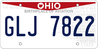 OH license plate GLJ7822