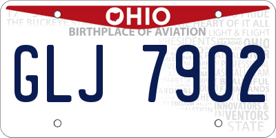 OH license plate GLJ7902