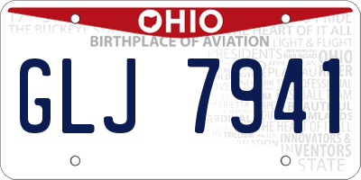 OH license plate GLJ7941
