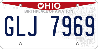 OH license plate GLJ7969