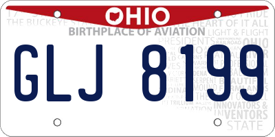 OH license plate GLJ8199