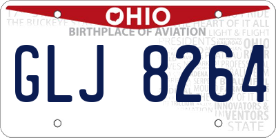 OH license plate GLJ8264