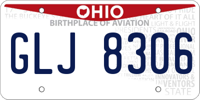 OH license plate GLJ8306