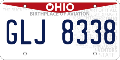 OH license plate GLJ8338