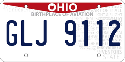 OH license plate GLJ9112