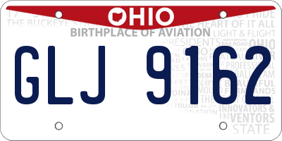 OH license plate GLJ9162