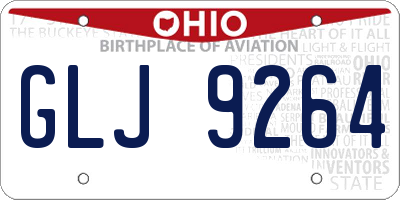 OH license plate GLJ9264