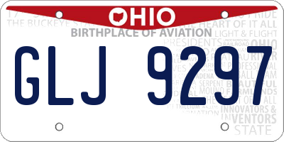 OH license plate GLJ9297