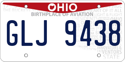 OH license plate GLJ9438