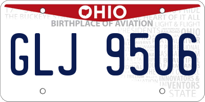 OH license plate GLJ9506