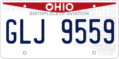 OH license plate GLJ9559