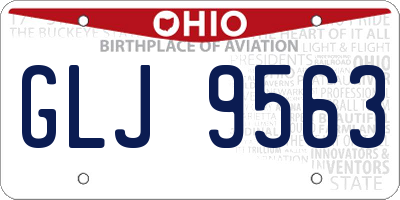 OH license plate GLJ9563