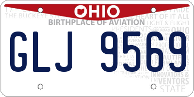OH license plate GLJ9569