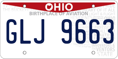 OH license plate GLJ9663