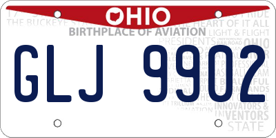 OH license plate GLJ9902