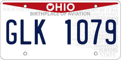 OH license plate GLK1079