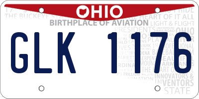 OH license plate GLK1176