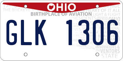 OH license plate GLK1306