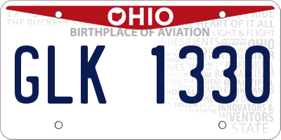 OH license plate GLK1330
