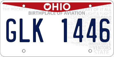 OH license plate GLK1446