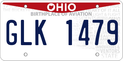 OH license plate GLK1479
