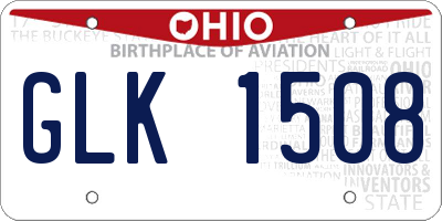 OH license plate GLK1508