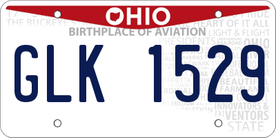 OH license plate GLK1529