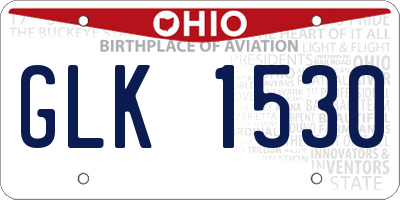 OH license plate GLK1530