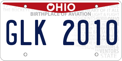 OH license plate GLK2010