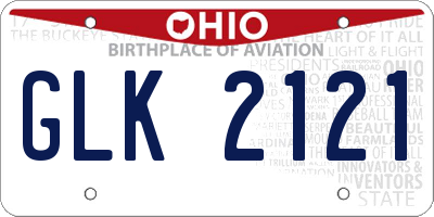 OH license plate GLK2121