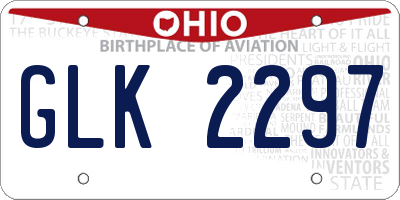 OH license plate GLK2297
