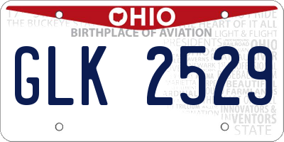 OH license plate GLK2529