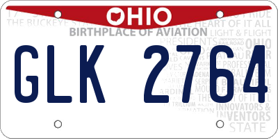 OH license plate GLK2764