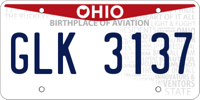 OH license plate GLK3137