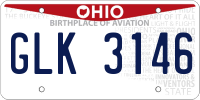 OH license plate GLK3146