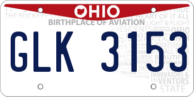OH license plate GLK3153