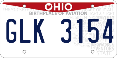 OH license plate GLK3154