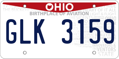 OH license plate GLK3159