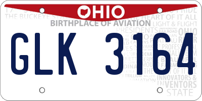 OH license plate GLK3164
