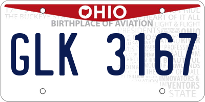 OH license plate GLK3167